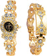 Weicam Women Stylish Bangle Bracelet Round Dial Crystal Analog Quartz Wrist Watch Jewelry Set...