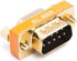 DB9 Null Modem Adapter Male to Female Slimline Data Transfer Serial Port Adapter Gold Plated 2 Pack...