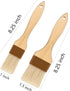 Pastry brush,Basting brush for Cooking,Natural Bristle BBQ Brush for Oil & Sauce,Wooden Handle Food Brush for Baking,Easy Clean Butter Brush,Durab...