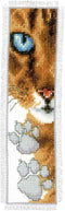 Vervaco Cross Stitch Bookmark Kit Cat 2.4" x 8"...