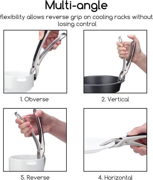 SOLEADER Plate Gripper Compatible With Instant Pot Accessories, Air Fryer Pans Gripper, Hot Plate Bowl Retriever For Egg Custard For Jidangeng, Fo...