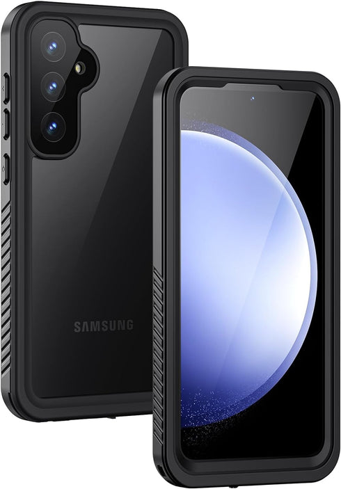 Lanhiem for Samsung Galaxy S23 FE Case, IP68 Waterproof Heavy Duty Protection Phone Cover for S23FE 5G 6.4 Inch Built-in Screen Protector, Black...