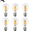 Dimmable E26 LED Light Bulbs,40 Watt Equivalent,Warm White 2700K Classic Clear Glass A19 LED Filament Bulb Pack of 6...