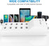 USB Charging Stations 50w10A 10 Ports Multiple Charging Block/Power USB Strip for iPhone Android Smartphone Tablet Smart Watch AirPods Samsung and...