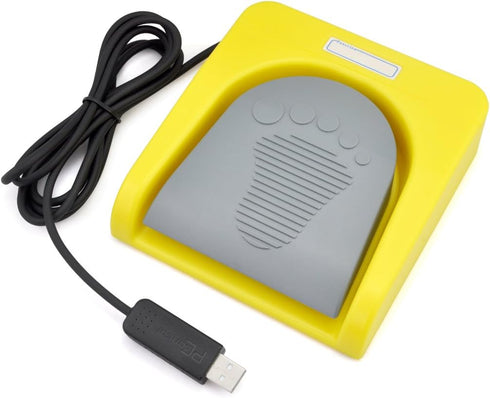 iKKEGOL USB Single Foot Switch Control One Key Customized Computer Keyboard Action Pedal HID Yellow...