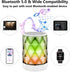LFS LED Portable Bluetooth Speakers with Lights, Night Light Waterproof,Speakers Color Change Computer Speaker,Mic TF Card TWS Support for iPhone ...