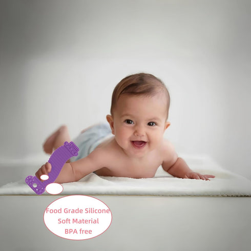 Toys for Babies 6m+?Silicone Teethers for Babies 6-12 Months?Baby Teething Toys?Personalized Baby teether?Sensory Toys?Baby Chew Toys?Toddler Infa...