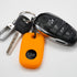 Silicone Case for Tile Pro 2022 with Keychains, 2 Pack Anti-scratch Protective Cover with Carabiner (Black/Orange)...
