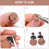 1 Box 50Pcs Wood Earring Stud Posts Wooden Earring Studs Blank Round Flat Pad Ear Studs with Ear Nuts and Loop Brown Earring Findings Posts for Je...