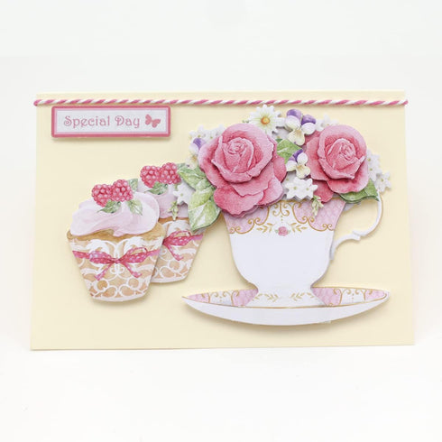 Katy Sue Designs Floral Collection 3D Die-Cut Decoupage Sheets for Card Making. A Pack of 12 Sheets of Floral-Themed Die Cuts for Card Making Supp...