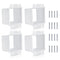 4pcs BE2-4 (2 Gang) Electrical Outlet Box Extender, Double Gang Box Extender with 16pcs Screws Power Switch Heavy Duty Plastic Unit Receptacle Ext...