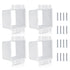 4pcs BE2-4 (2 Gang) Electrical Outlet Box Extender, Double Gang Box Extender with 16pcs Screws Power Switch Heavy Duty Plastic Unit Receptacle Ext...