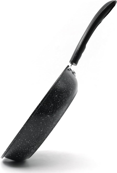 Stone Pan 10" Non-Stick Frying Pan skillet with Mineral/Diamond Coating for Long long-lasting nonstick Frying, Skillet for Cooking with Stay Cool ...