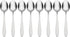 Oneida Taylor Everyday Flatware Teaspoons, Set of 8 18/0 Stainless Steel, Silverware Set...