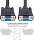 DTech DB9 RS232 Serial Cable Female to Female Null Modem Cord Full Handshaking 7 Wire Crossover for Data Communication (5 Feet, Black)...