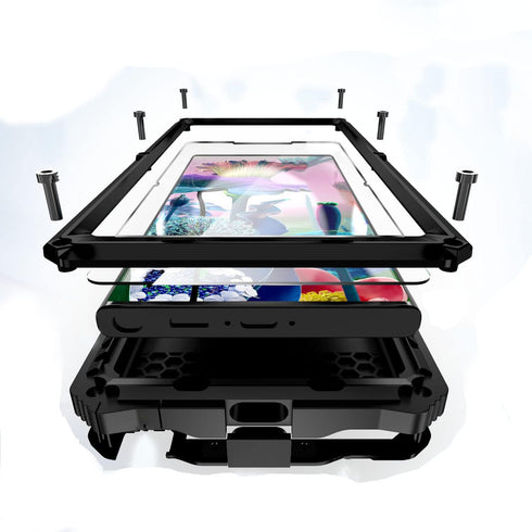 for Samsung Galaxy S23 Ultra Case Metal Hard Armor for Galaxy S23Ultra 5G Phone case para Screw Built-in Screen Lens Protection Military Grade [No...