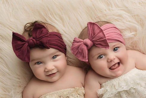 Baby Bow Headbands Turban Knotted, Girl's Hairbands for Newborn,Toddler and Childrens (8 Pack)...