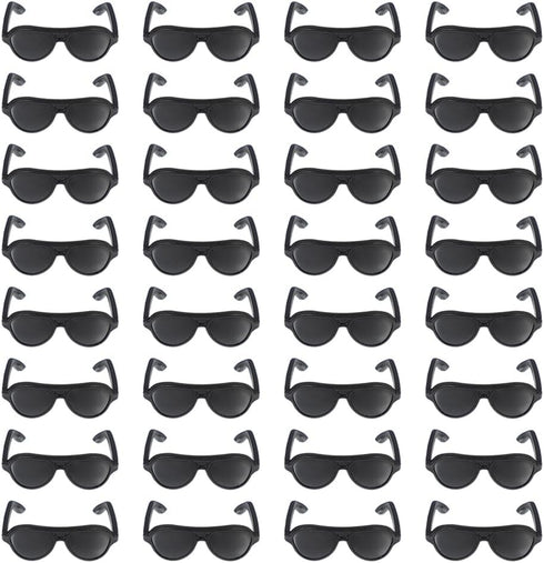 Gadpiparty 120 Pcs Mini Sunglasses for Dolls Black Sunglasses Doll Costume Accessories Doll Dress Up Cosplay Accessories Doll DIY Sunglasses for D...