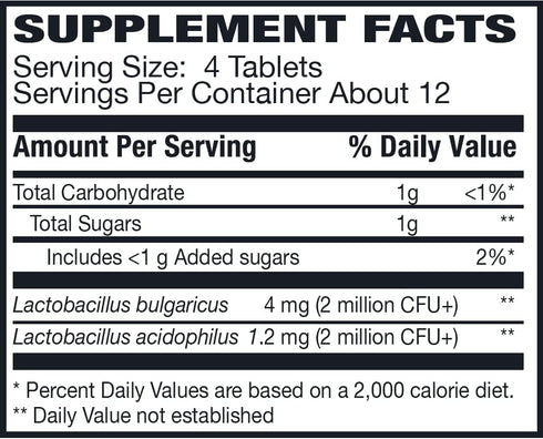 Rising Pharma - Floranex Tablets - Lactobacillus Tablets Probiotic Dietary Supplements - 50 Tablets...