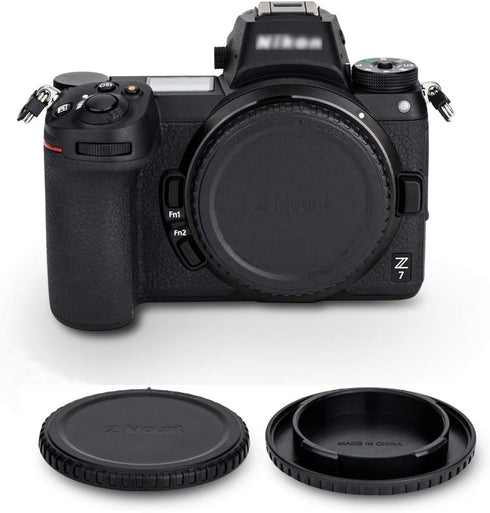 Rear Lens Cap & Body Cap Cover for Nikon Z Mount Camera Z30 Z50 Z5 Z6 Z6 II Z7 Z7 II Z9 Z fc Replaces LF-N1 Lens Cap & BF-N1 Body Cap -2 Packs...
