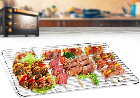 TeamFar Baking Rack, Cooling Roasting Rack Stainless Steel for Baking Sheet Oven Pan, Healthy & Rust Free, Oven & Dishwasher Safe - Set of 3 (15.2...
