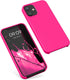 kwmobile Case Compatible with Apple iPhone 12 mini Case - TPU Silicone Phone Cover with Soft Finish - Neon Pink...