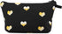 Set of 2 Hearts Makeup Travel Bags for Women Girls, Small Cute Cosmetic Storage Pouch, Toiletry Organizer, Black, 2 Sizes...