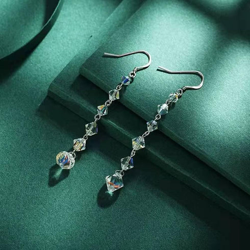1700pcs Bicone Crystal Beads 2mm 3mm 4mm 5mm 6mm Crystal Glass Bulk Faceted Beads for Necklace Bracelet Earrings DIY Jewelry Crafts Making Supplie...