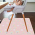 Splat Mat for Under High Chair/Arts/Crafts by CLCROBD, 51" Baby Anti-slip Food Splash and Spill Mat for Eating Mess, Waterproof Floor Protector an...