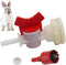 Rabbit Watering System Bucket Connector kit with 5/16'' Barb,Bulkhead Fitting,Mesh Washer, Hole Saw (for ID 5/16’’ Hose)...