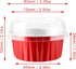 EUSOAR Disposable Ramekins with Lids, 30pcs 5oz Aluminum Foil Cupcake Baking Cups Containers Wrappers with Lids, Dessert Cups with Lids Mini Alumi...