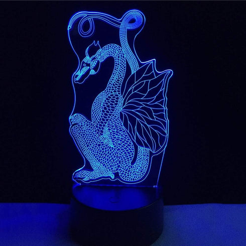 Crystal LED Lamps Children Bedroom Sleep Light 3d Dragon Table Lamp Nightlight Touch Switch Bedroom Dimmable Chinese Style...