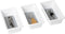 Smart Design Plastic Drawer Organizer - Set of 3-6.75 x 3.75 Inch - Non-Slip Lining and Feet - BPA Free - Utensils, Flatware, Office, Personal Car...