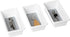 Smart Design Plastic Drawer Organizer - Set of 3-6.75 x 3.75 Inch - Non-Slip Lining and Feet - BPA Free - Utensils, Flatware, Office, Personal Car...