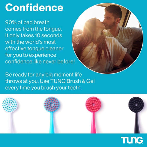 Tung Tongue Gel | Fresh Mint Tongue Cleaning Paste | Bad Breath and Halitosis | Mouth Odor Eliminator | Use with Tongue Brushes & Scrapers | Made ...