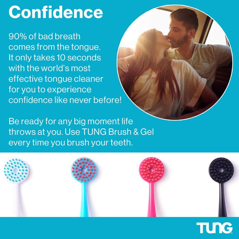 Peak Essentials | TUNG Tongue Gel | Mint Blast Natural Tongue Cleaning Paste | Bad Breath and Halitosis | Mouth Odor Eliminator | Fight Bad Breath...