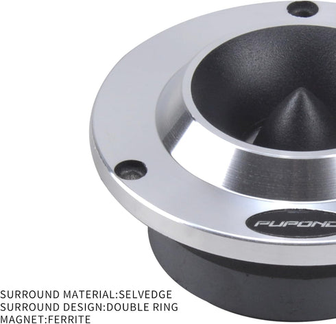 4'' Tweeters, 300watts,4 Ohm Ferrite tweeters for car audio,Titanium Film Aluminium Panel Bullet tweeters speakers,Pair...