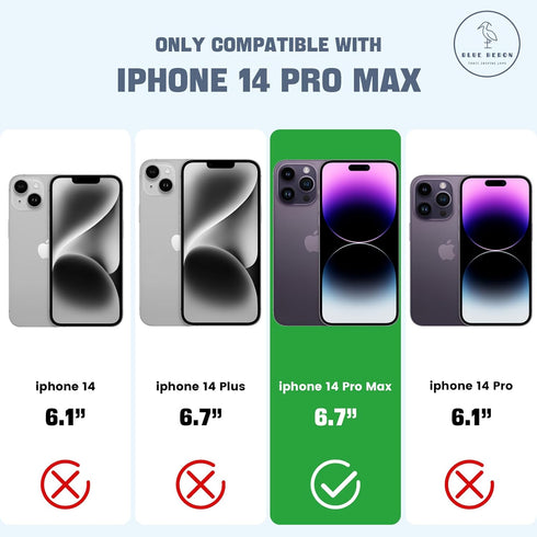 Compatible with Iphone 14 Pro Max Case, Liquid Silicone Case, Ultra Drop Protection, Full Coverage, Supreme Touch Feeling, Scratch Resistant, 6.7 ...