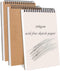 Generic 3 Pack Journal Mini Sketchbook A6, 160gsm Thick Drawing Paper, Thickened Bottom Pad, Top Spiral Mixed Media Sketch Book, Acid Free Waterco...
