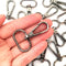 15 Pcs 1" Inside Diameter Oval Ring Lobster Clasp Claw Swivel for Strap Push Gate Lobster Clasps Hooks Swivel Snap Fashion Clips (Gunmetal, 1 inch...
