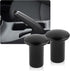 2PCS Car Drift Button Knob Compatible with Toyota GT86/BRZ/FRS,Aluminum Alloy Handbrake Cover,Universal Emergency Brake Cover Turn Knob (Black)...