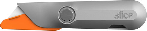 Slice 10582, Drywall Knife, Ergonomic Aluminum Handle for Easier Cuts, Attached Safety Cap, Finger Friendly Ceramic Blades, Lasts 11x As Long as M...