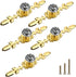5 Pack Large Sized Enlarged Diamond Clear Crystal Glass Decorative Knobs with Plate,Cabinet Cupboard Door Pulls Handles with Screws for Kitchen Of...