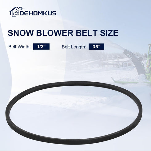 954-0101 Auger Drive V Belt for MTD Craftsman 754-0101A 954-0193 754-0235 754-0193 5068 265-433 Single-Stage Snow Blower - for Husqvarna Snowblowe...