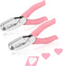 Heart Shaped Hole Puncher 1/4 Inch 2 Pcs Paper Punches Cute Single Hole Punch Scrapbooking Paper Cutter Perforator for DIY Handcraft...