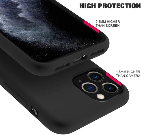 ZUSLAB Case Compatible with Apple iPhone 11 Pro Max, Silicone Gel Rubber Bumper Cover Phone Slim Thin Hard Shell Shockproof Full-Body Protective C...
