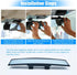 ??Smeyta Car Rear View Mirror,Wide Angle Mirror,Clip On Panoramic Rearview Mirror,Universal Car Inside Mirror,Car InteriorAccessories(12inch,White...