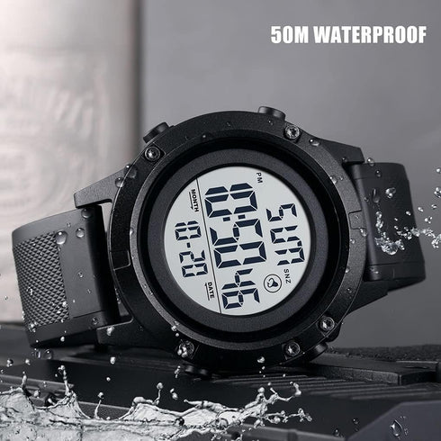Men's Digital Sports Watch Large Face Military Waterproof Watches for Men with Stopwatch Alarm...