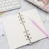2 Pcs A6 Binder Notebook,Cartoon Bear 6 Ring Loose Leaf Small Diary Journal Planning Notepad Pocket Notebook with Transparent PVC Cover Gift for K...