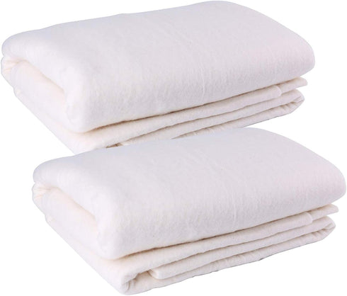 Tosnail Pack of 2 Sheets 45-Inch x 60-Inch Soft Natural Cotton Batting for Quilts, Craft and Wearable Arts...